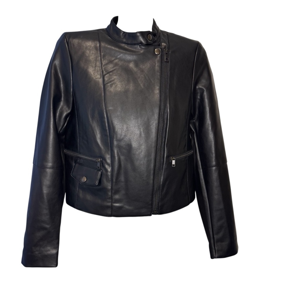 Banana Republic Black faux Leather Jacket